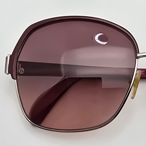 Giorgio Armani GA851/S Burgundy Silver Frame Brown Gradient Butterfly Sunglasses main image 13